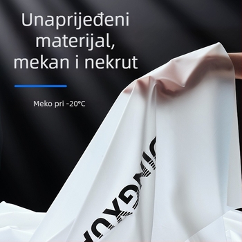 Haixiang podijeljeni kišni pončo za odrasle, PVC tkanina, prozirno s reflektirajućim trakama, prilagođeni logo