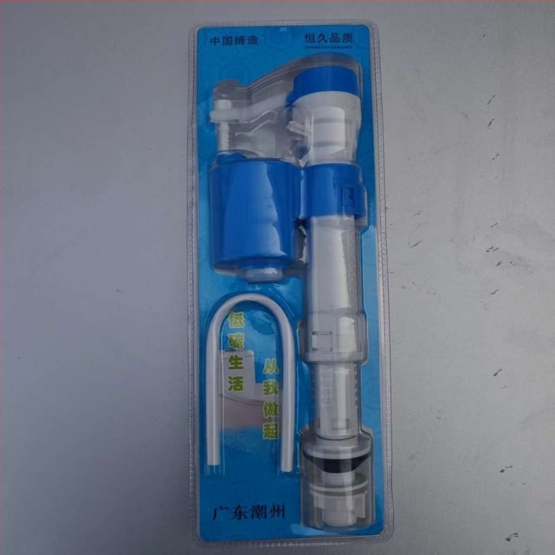 PP plastični set ventila za WC – visokotlačni dovodni ventil, univerzalni dovodni i ispusni ventil, plastični sklop, pritisk na aktivaciju