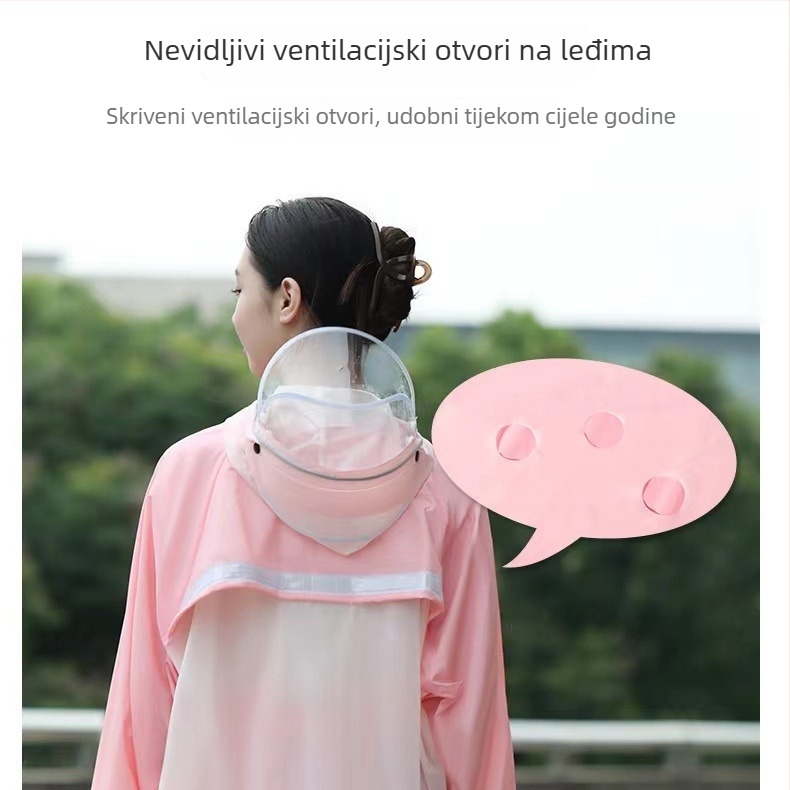 Odrasli vodootporni dvodijelni kišni komplet s hlačama, unisex, za planinarenje i putovanja