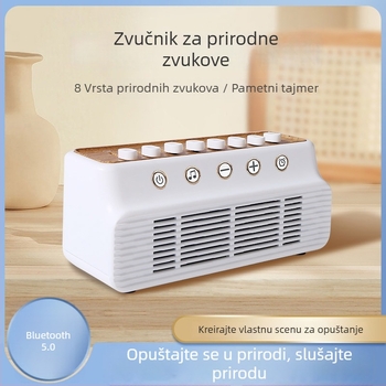 Bluetooth zvučnik za spavanje s bijelim šumom, terapija zvukom za meditaciju i opuštanje; dva zvučnika; raspon frekvencija 100 Hz–20 kHz; SNR ≥75 dB; ugrađena baterija 1200–2000 mAh