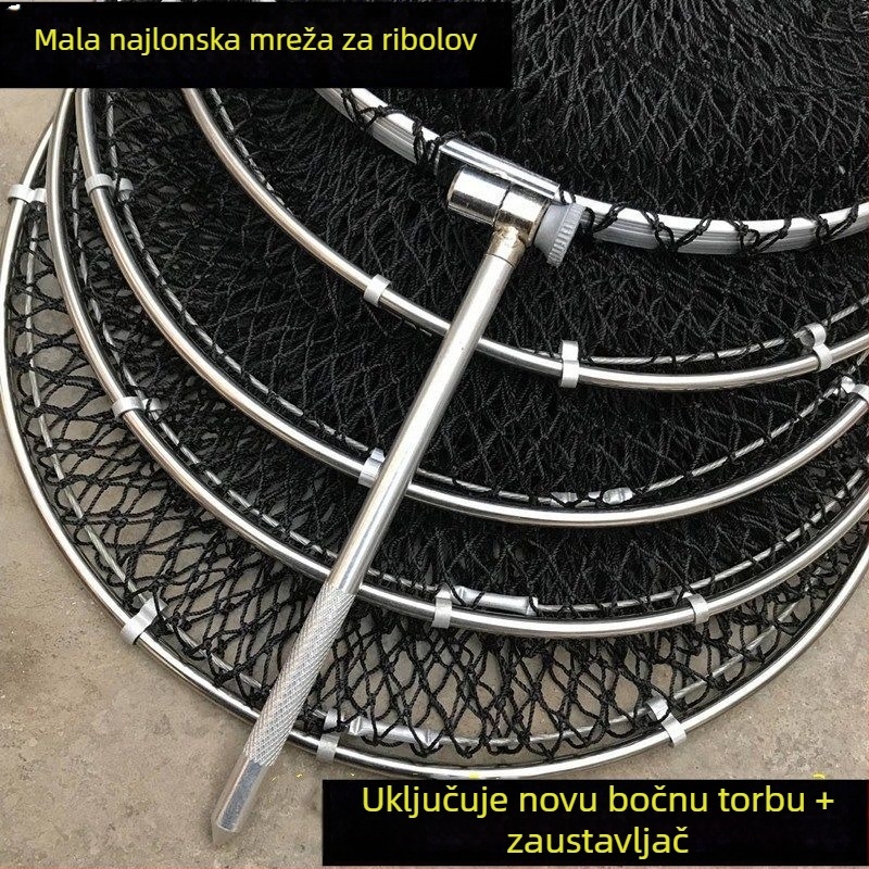 Najlon mrežasta torba za ribolov – ručno pletena, Fish Power, proizvedeno u Kini