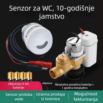 Integrirani sustav ispiranja pisoara s infracrvenim senzorom i elektromagnetnim ventilem, nehrđajući čelik, napajanje AC/DC, model A1