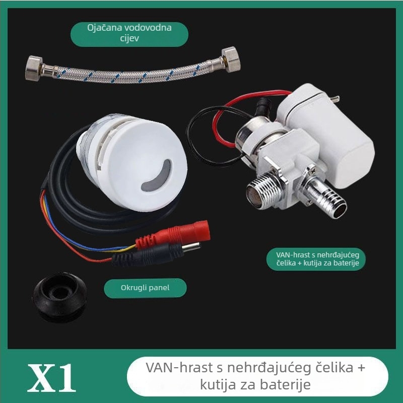 Integrirani sustav ispiranja pisoara s infracrvenim senzorom i elektromagnetnim ventilem, nehrđajući čelik, napajanje AC/DC, model A1