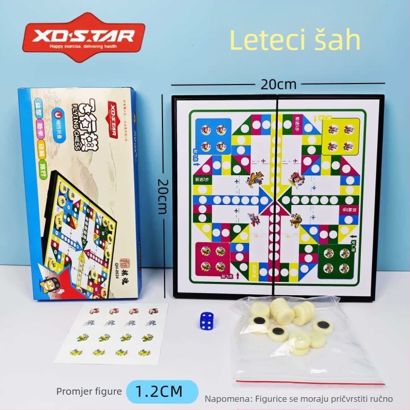 Magnetski višesmjerni šahovski set za obiteljsku zabavu (Materijal: plast + magnet; Marka: Star; Uzrast: 7–14 godina; Namjena: obiteljsko druženje; Značajka: magnetska privlačnost)