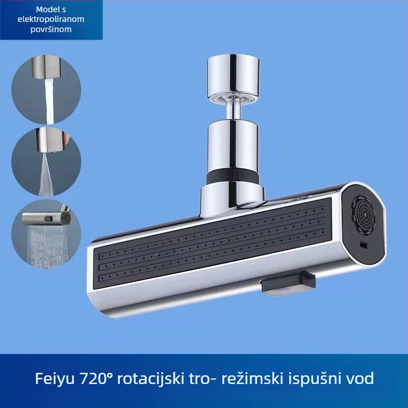 Okretna kišna mlaznica za slavinu, univerzalna, ABS materijal, moderan stil