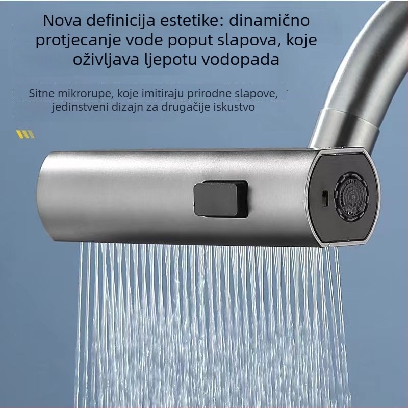 Okretna kišna mlaznica za slavinu, univerzalna, ABS materijal, moderan stil