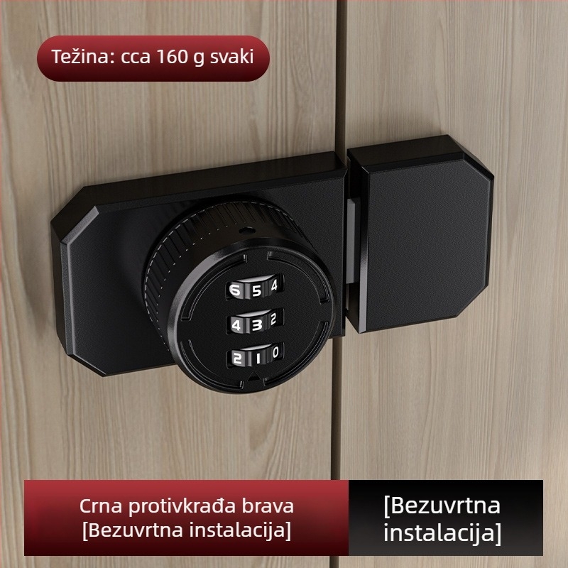 Unutarnja brava s kodom – osmerokutni kodni pin, materijal: cinkov spoj/željezo, površina: elektrogalvanizacija/elektroforeza