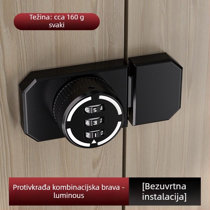 Unutarnja brava s kodom – osmerokutni kodni pin, materijal: cinkov spoj/željezo, površina: elektrogalvanizacija/elektroforeza