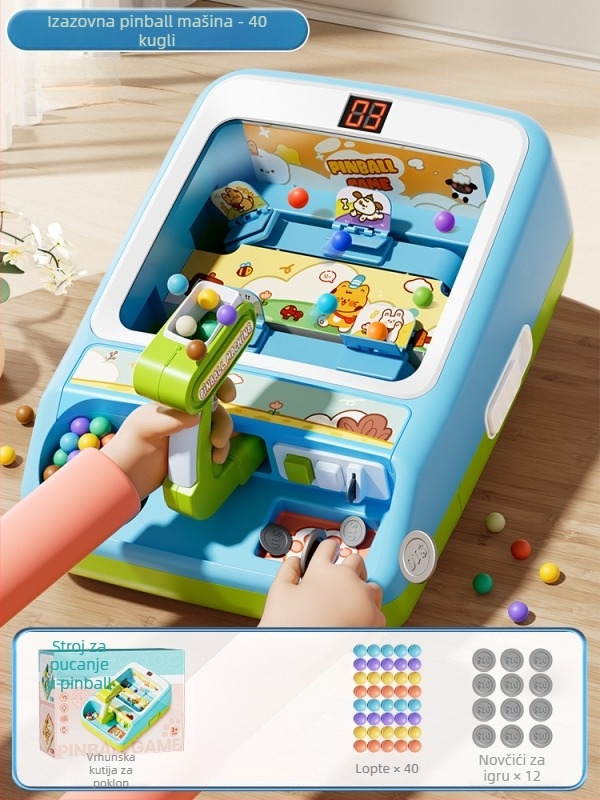 Električna igračka s kuglicama za djecu, plastična konstrukcija, edukativna igračka za uzrast 4–14 godina, potiče logičko razmišljanje, koncentraciju i interakciju roditelj-dijete.