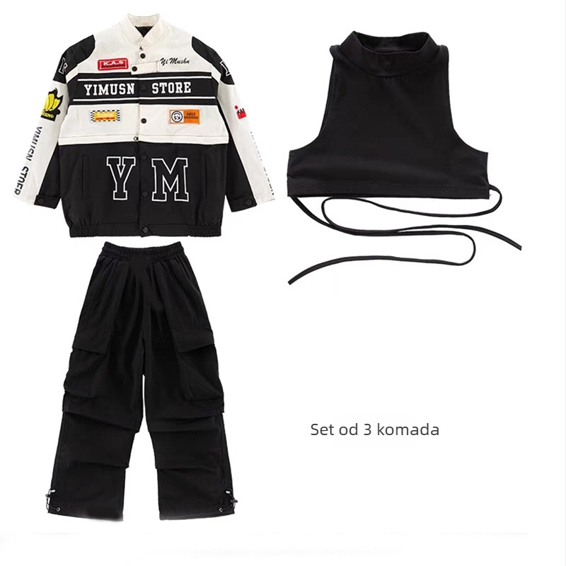 Dječja hip-hop odjeća za plesne probe, unisex, uzrast 3-8 godina