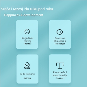 Dječja zvečka, materijal igračke ovčja koža, 7 cm glava bubnja