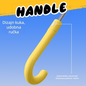Dječji prozirni kišobran u karikatura stilu, s 6 rebara od vlakana, plastična drška, automatsko zatvaranje, mogućnost prilagodbe logotipa