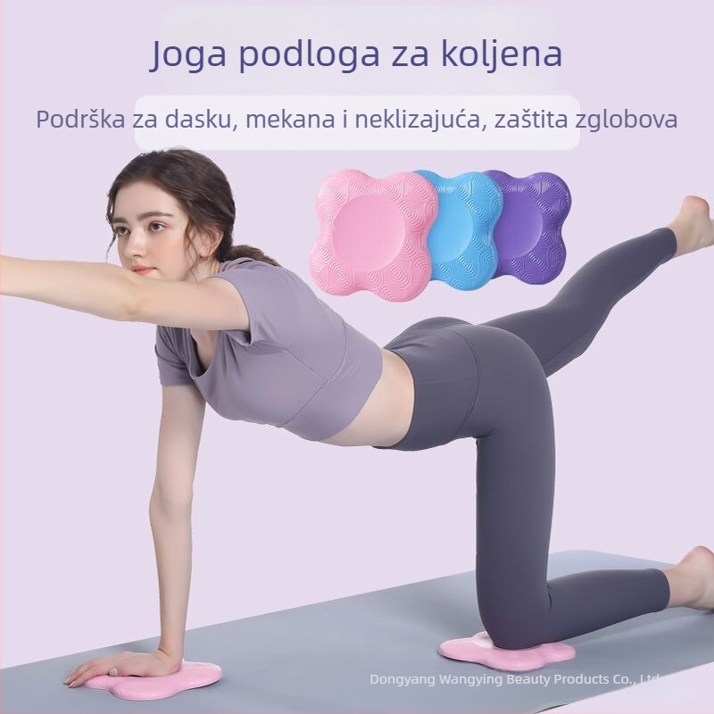 Mat za jogu s podrškom lakta - TPE, 80 g, debljina 2 cm, Geometrijski uzorak