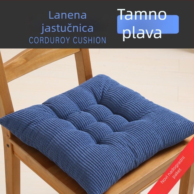 Jastuk za sjedenje od pamuka s punjenjem od bisernog pamuka, debeli dizajn, za uredske i računalne stolice, jednostavan moderni stil