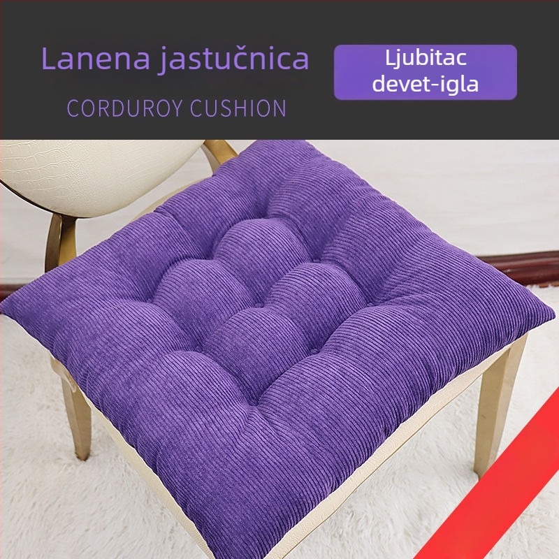 Jastuk za sjedenje od pamuka s punjenjem od bisernog pamuka, debeli dizajn, za uredske i računalne stolice, jednostavan moderni stil