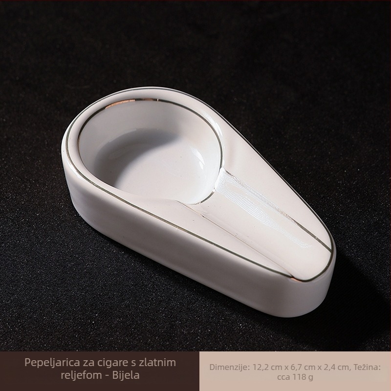Keramički pepeljara za cigare – višekratno upotrebljiva, moguć ispis logotipa, prilagodljiva, pogodno kao dar za vjenčanja, ured i zabave
