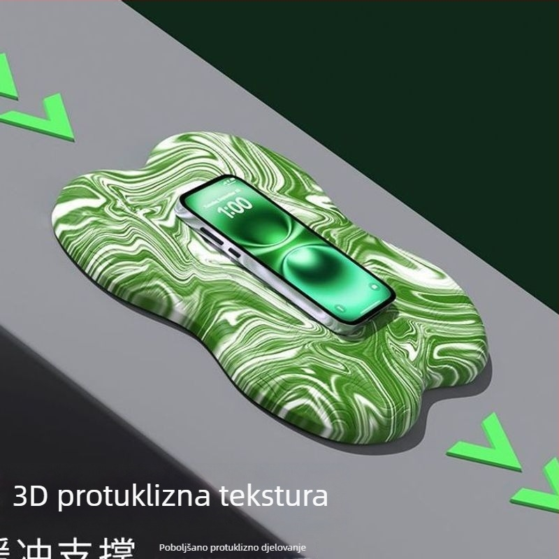 Joga prostirka visoke elastičnosti s protukliznom površinom i malim kvadratnim jastučićima za koljena