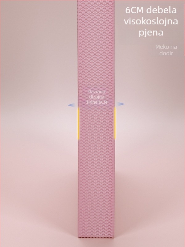 Balansna podloga za fitness i jogu s jastučićem za koljeno, EVA materijal, debljina 6 mm, težina 600 g, geometrijski uzorak