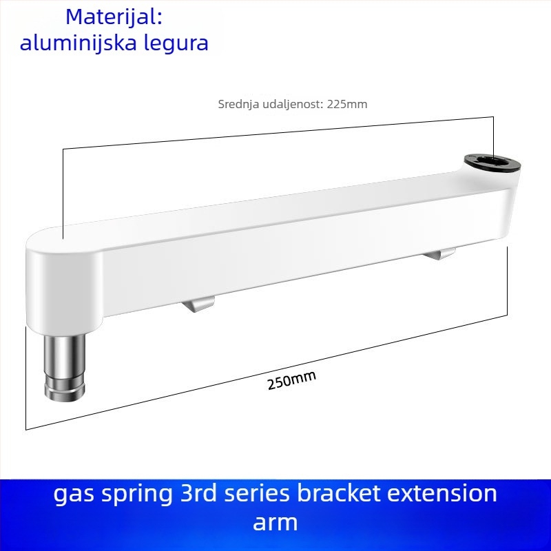 Industrijski univerzalni zidni nosač monitora s teleskopskim produženjem, nosivost 5–10 kg