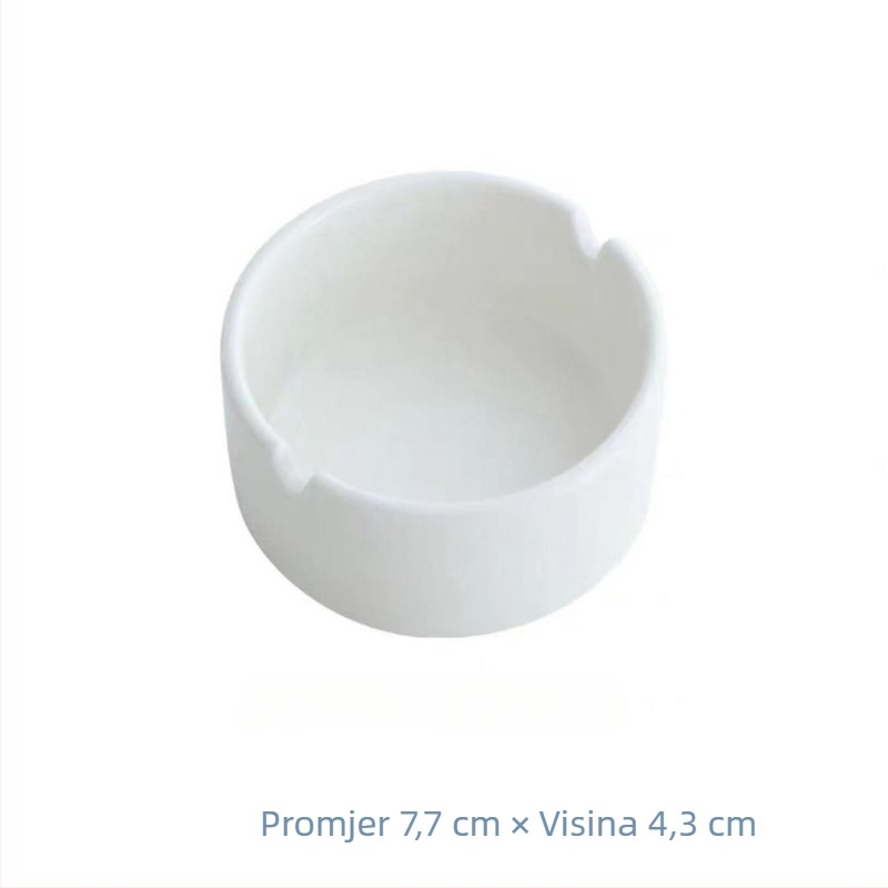 Keramički pepeljara, okrugla, s logotipom, mogućnost prilagodbe i skladištenje