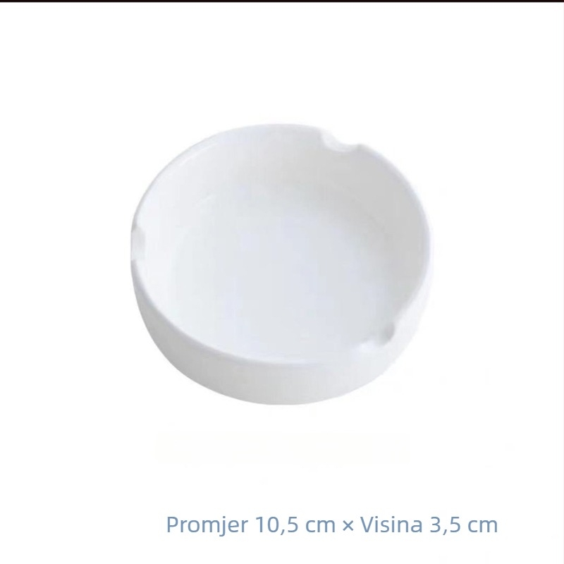 Keramički pepeljara, okrugla, s logotipom, mogućnost prilagodbe i skladištenje
