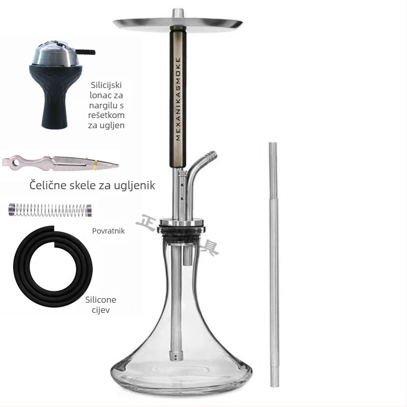 Bar narghile, nehrđajući čelik, modern minimalistički dizajn, višekratna upotreba