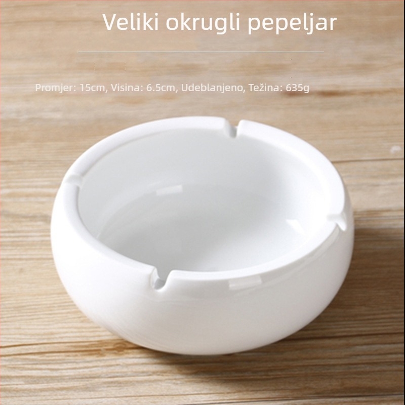 Pepeljara od porculana s mogućnošću logotipa; keramika, brend Hongtai, porijeklo Liling; pogodna za poslovne darove i promotivne svrhe.