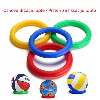 Držač lopte za košarku s protukliznom dnom, model br. 57, plastični prsten, materijal 20213