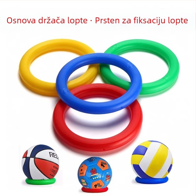 Držač lopte za košarku s protukliznom dnom, model br. 57, plastični prsten, materijal 20213