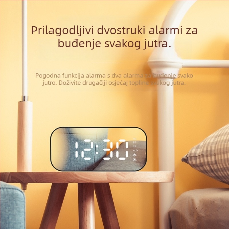 Havit M3 stolni alarmni zvučnik s oglednom završnom površinom (Bluetooth 5.0, 3W, ugrađena baterija 1200mAh, frekvencijski raspon 100Hz–20kHz, domet 10m)