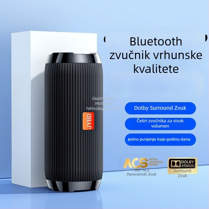 Bluetooth zvučnik — IPX7 vodootporan, raspon frekvencija 100 Hz–20 kHz, SNR ≥70 dB, Bluetooth 2.0 s TF kartom