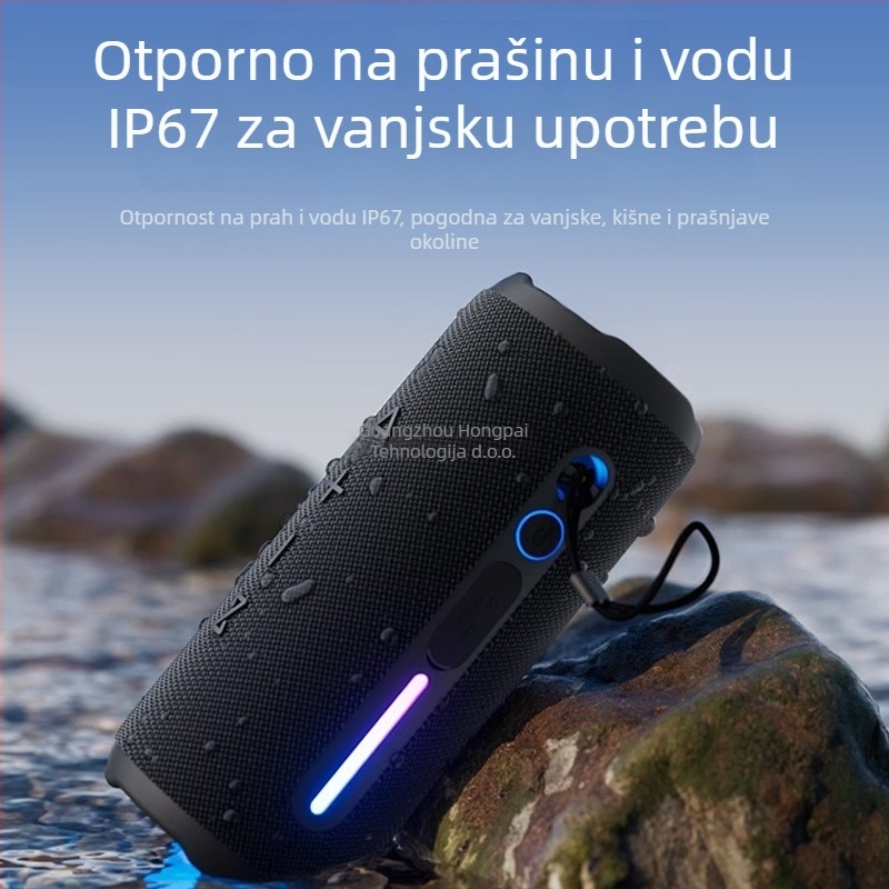 Bluetooth zvučnik — IPX7 vodootporan, raspon frekvencija 100 Hz–20 kHz, SNR ≥70 dB, Bluetooth 2.0 s TF kartom