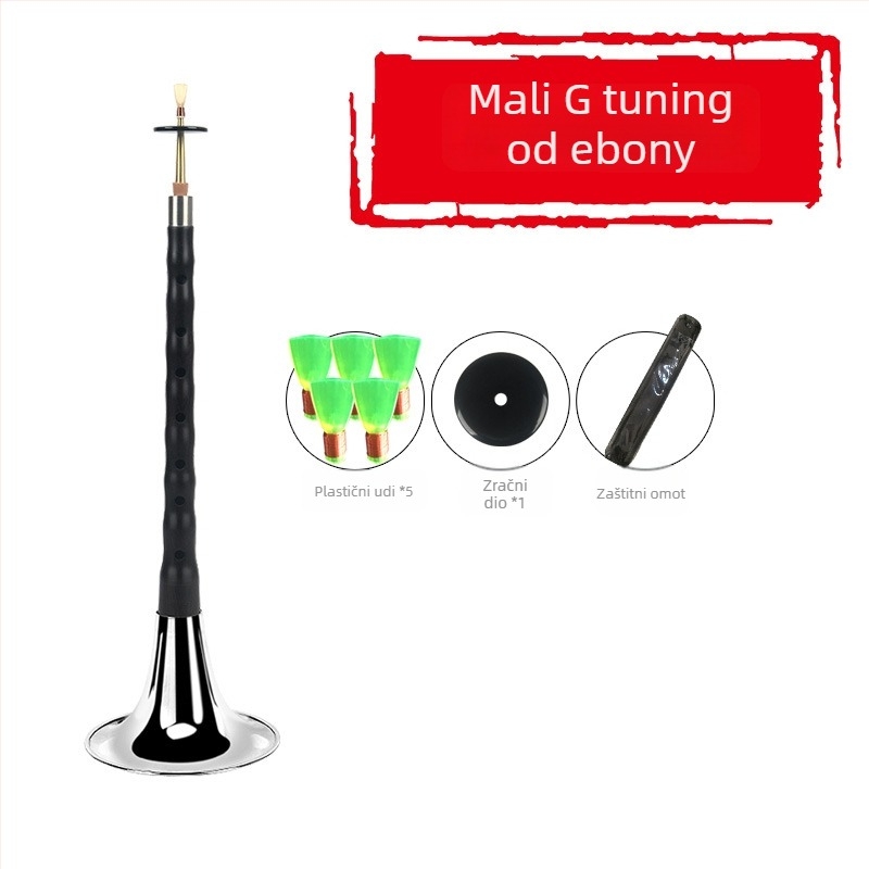 Suona - Ebony suona model, drveni glazbeni instrument, podrijetlo Kina, kartonsko pakiranje