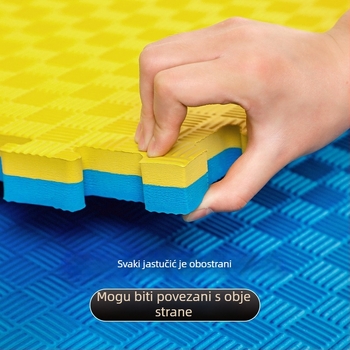 Taekwondo podne prostirke – PE materijal, pjenasta konstrukcija, kvadratni oblik, kvadratni uzorak, suho čišćenje