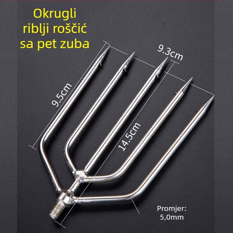 Prijenosni nož za vodene biljke s zakrivljenom oštricom, za ribolov i košenje vodene vegetacije; oštrice iz nehrđajućeg čelika; marka Steel; licencirana privatna oznaka