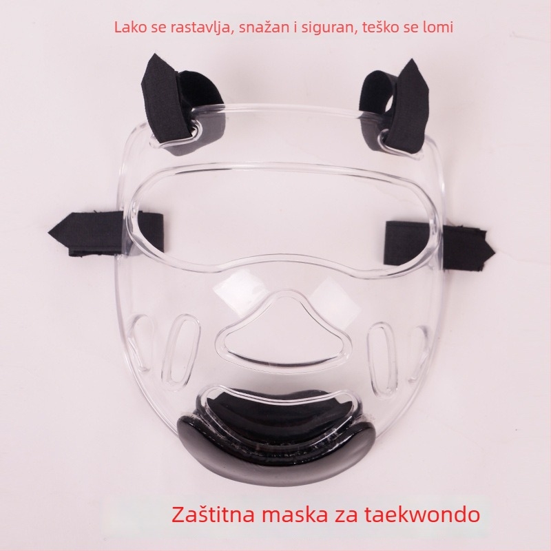 Boxing kaciga s odvojivom prozirnom zaštitom za lice, PVC, težina 0,3 kg