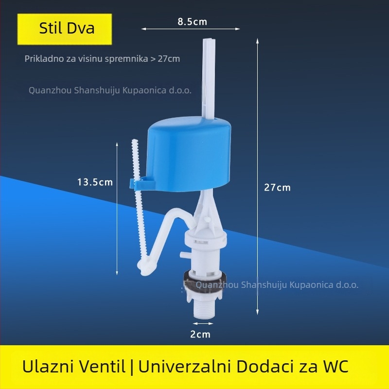 Pribor za spremnik WC-a — ABS materijal, moderni minimalistički stil, vanjska instalacija, dijelovi ispusnog cijevi, model Water Tank Accessories