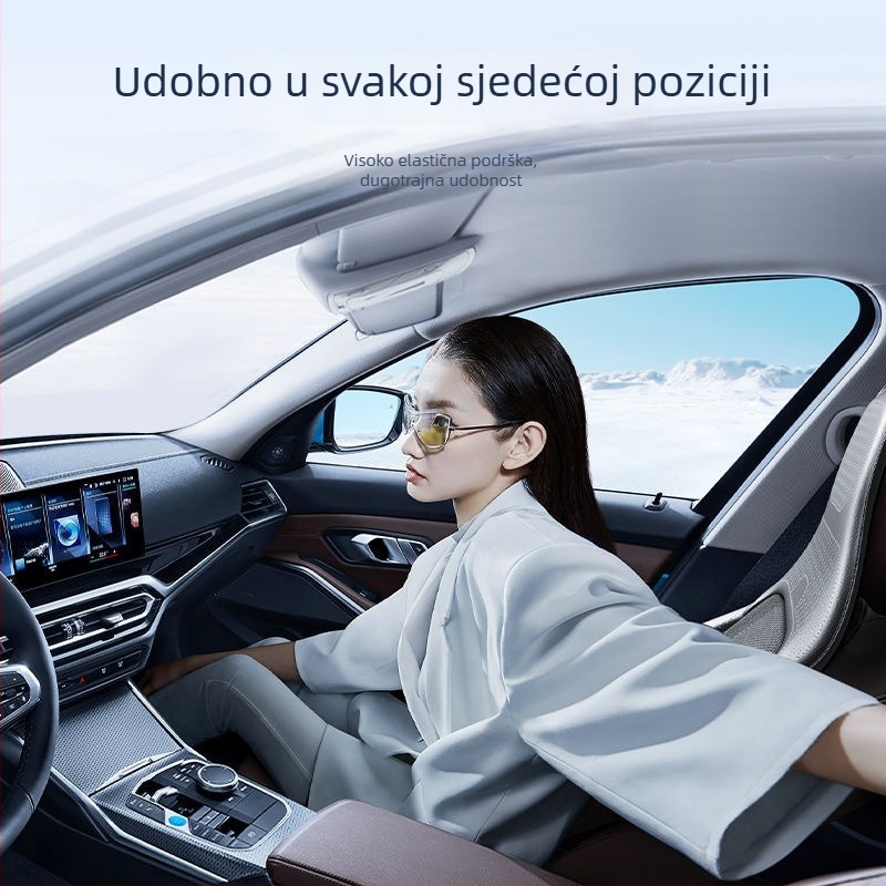 Ljetna navlaka za sjedalo automobila s ventilacijom i masažom, PU površina, punilo od sintetičkih vlakana