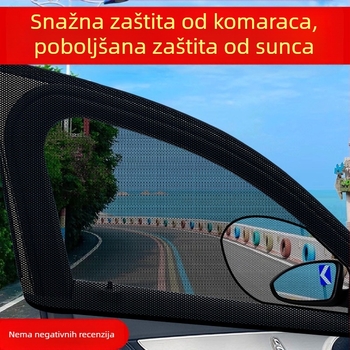 Auto mreža protiv komaraca za bočni prozor – mreža od materijala, univerzalna kompatibilnost, zaštita od insekata i sjenila