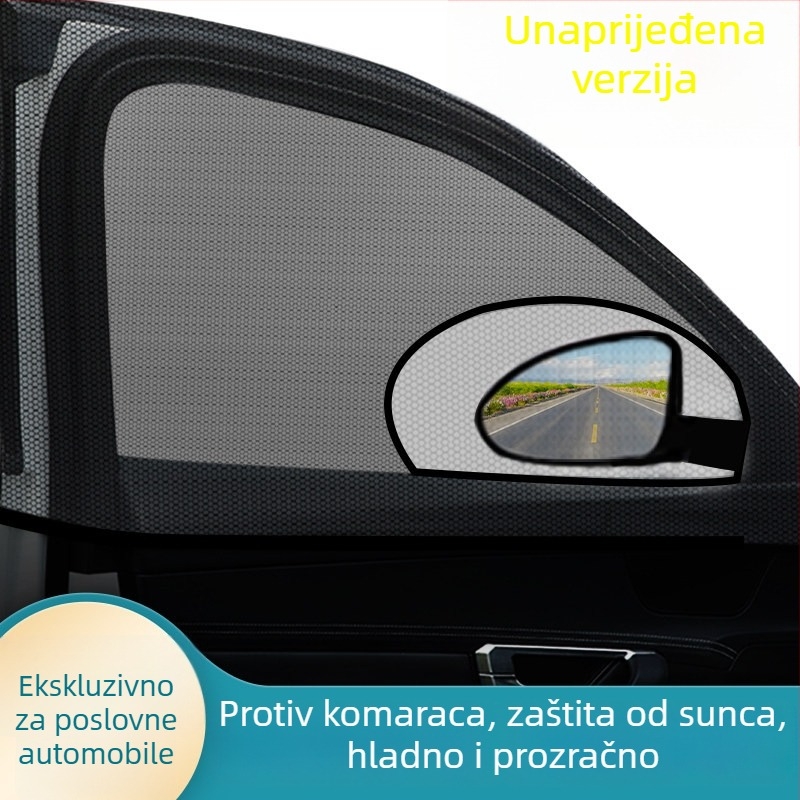 Auto mreža protiv komaraca za bočni prozor – mreža od materijala, univerzalna kompatibilnost, zaštita od insekata i sjenila