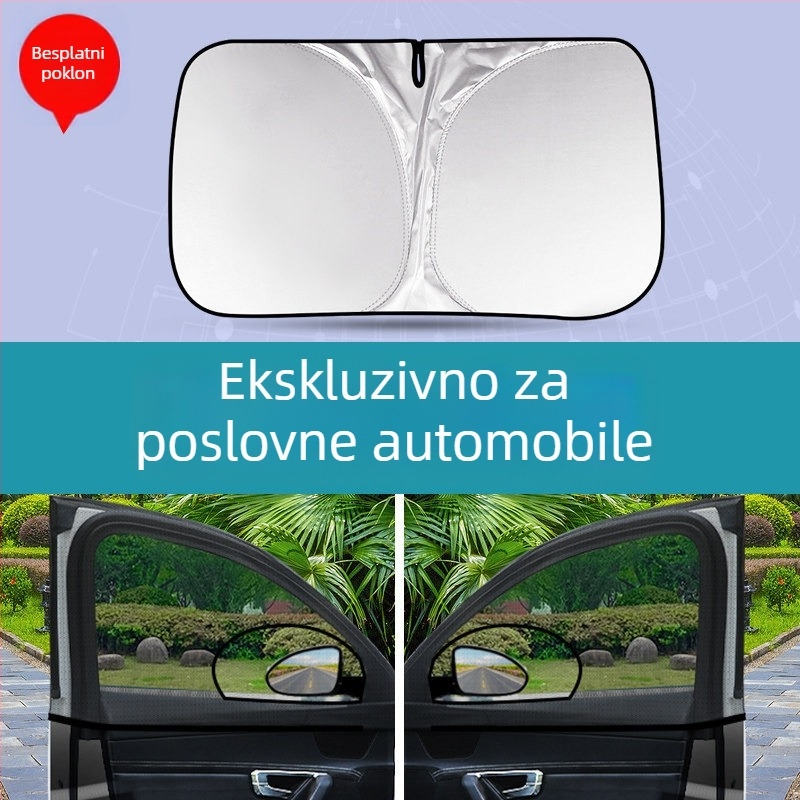 Auto mreža protiv komaraca za bočni prozor – mreža od materijala, univerzalna kompatibilnost, zaštita od insekata i sjenila
