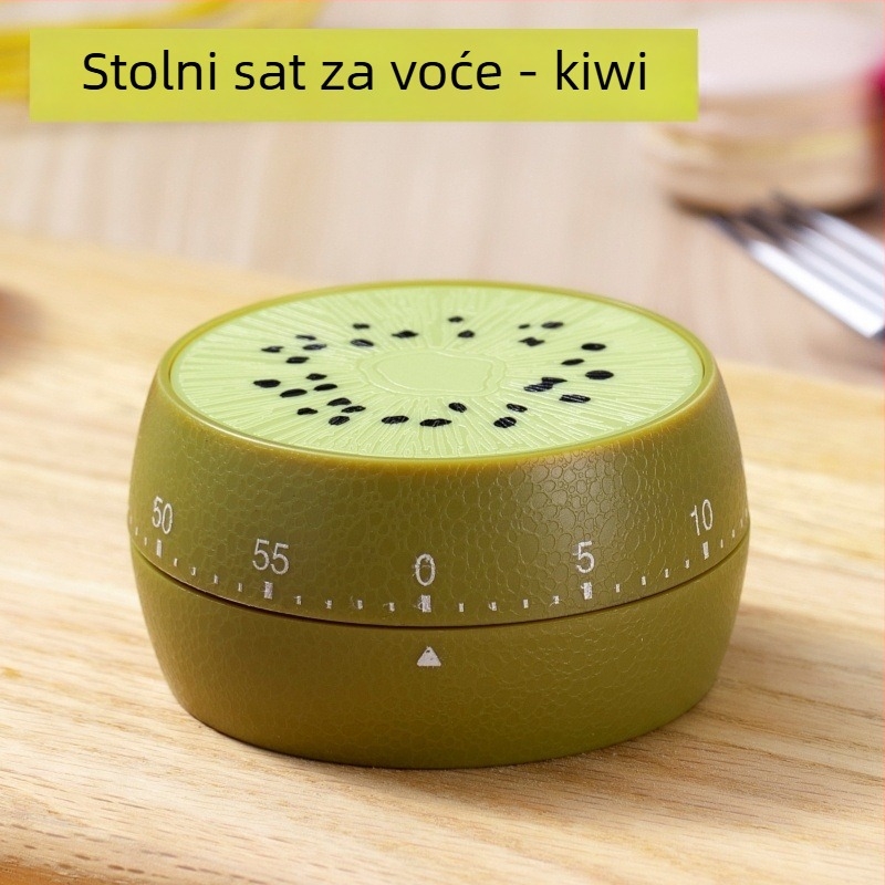 Mehanički kuhinjski timer s dvostrukim prikazom, okruglo plastično kućište