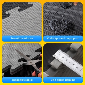 Taekwondo EVA pjena podna podloga – modularna, protuklizna, apsorpcija udara