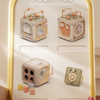 Dječja ručna bubanj igračka — Sedmerostrani poliedar, prepoznavanje glasa, rana glazbena edukacija