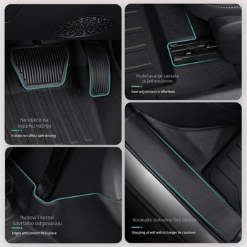 Unutarnje podne prostirke automobila, Materijal: TPE / umjetna guma, Marka: Zeyang, Kompatibilno s posebnim automobilima