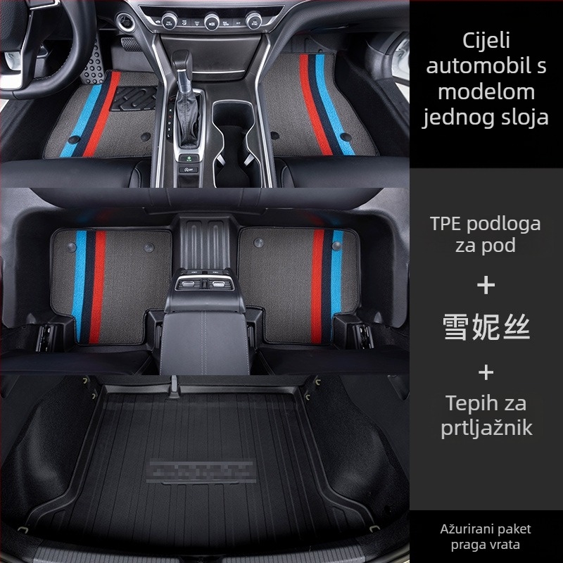 Unutarnje podne prostirke automobila, Materijal: TPE / umjetna guma, Marka: Zeyang, Kompatibilno s posebnim automobilima