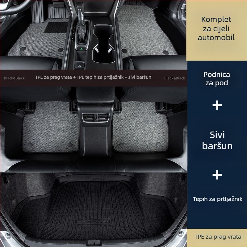 Unutarnje podne prostirke automobila, Materijal: TPE / umjetna guma, Marka: Zeyang, Kompatibilno s posebnim automobilima