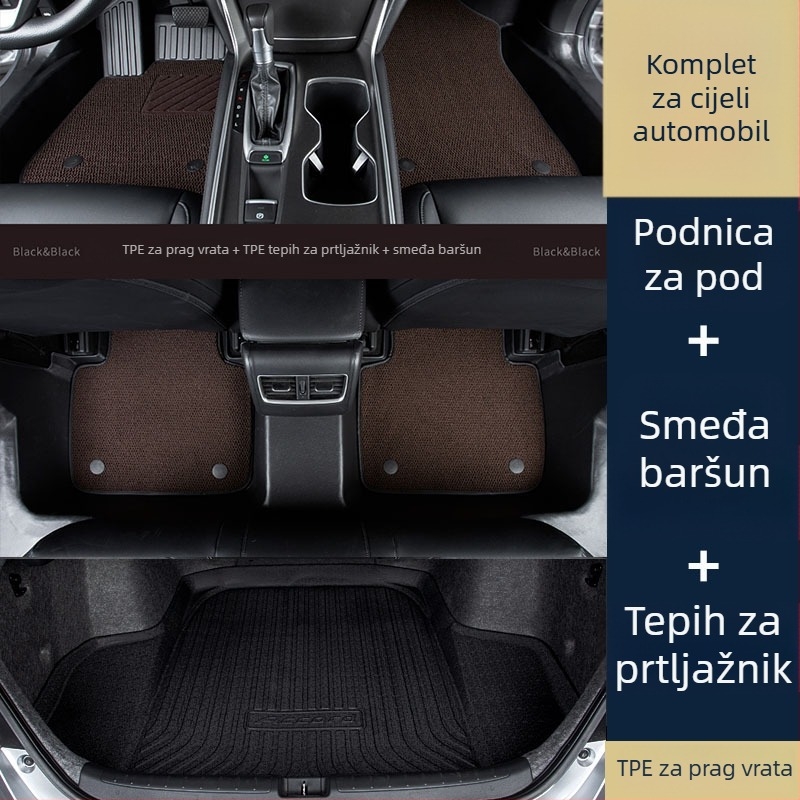 Unutarnje podne prostirke automobila, Materijal: TPE / umjetna guma, Marka: Zeyang, Kompatibilno s posebnim automobilima