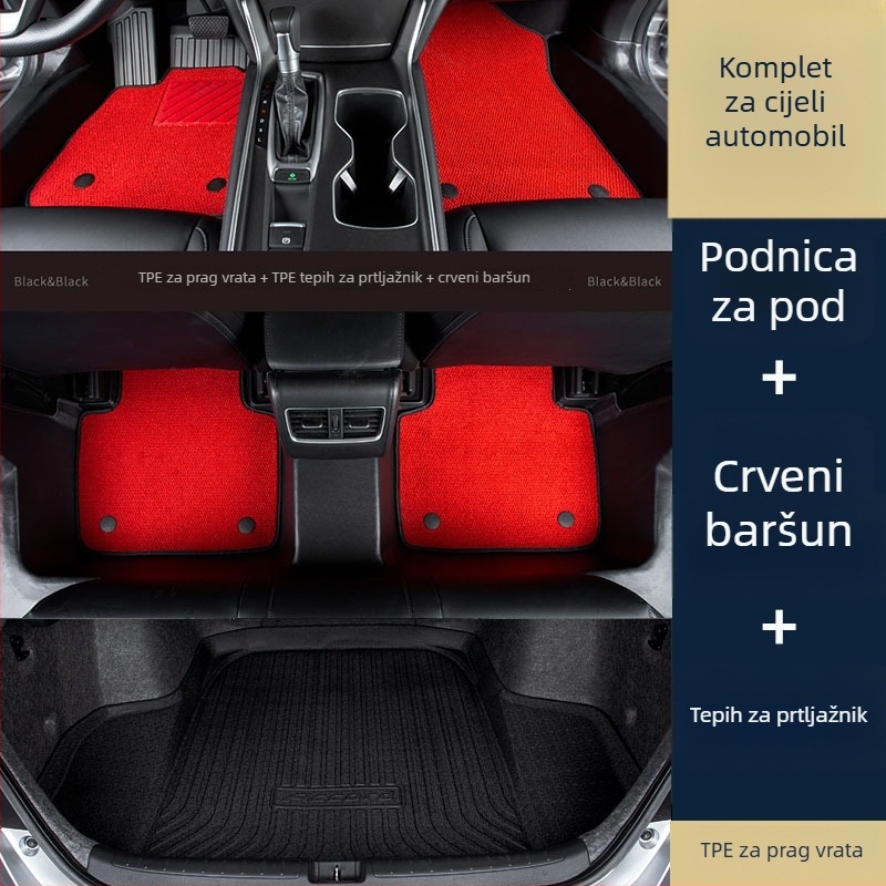 Unutarnje podne prostirke automobila, Materijal: TPE / umjetna guma, Marka: Zeyang, Kompatibilno s posebnim automobilima
