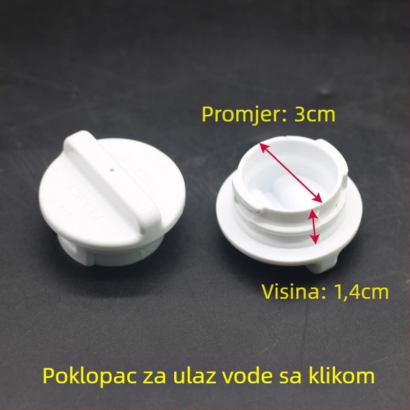 Pribor za grijanje vode: izolacijski omotač cijevi za glavnu jedinicu, trokraki ventil, spojnik za grijanje vode, poklopac za punjenje vode (SNTPJ, 10–20 m², Haishengda)